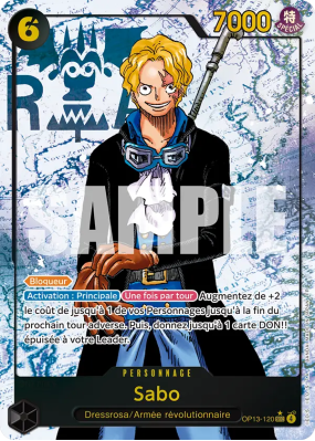 Carte One Piece Sabo OP13-120 SEC ALT ART