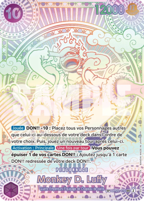 Carte One Piece Monkey D. Luffy OP05-119 SP CARD
