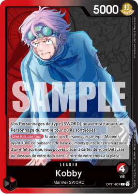 Carte One Piece Kobby OP11-001 L