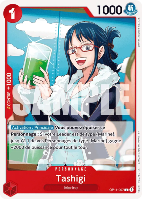 Carte One Piece Tashigi OP11-007 C