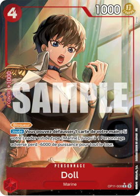 Carte One Piece Doll OP11-008 R ALT ART