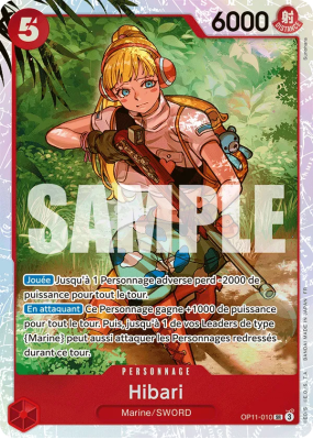 Carte One Piece Hibari OP11-010 SR