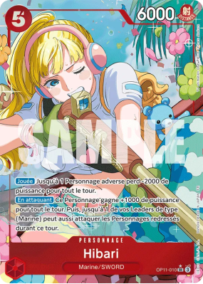 Carte One Piece Hibari OP11-010 SR ALT ART