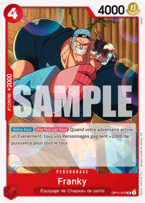 Carte One Piece Franky OP11-012 UC