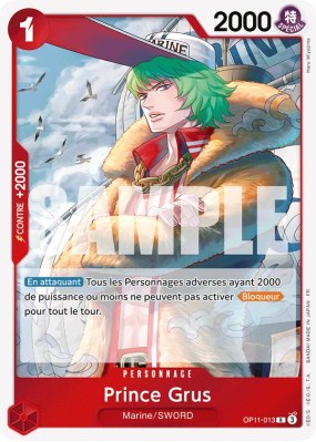 Carte One Piece Prince Grus OP11-013 R