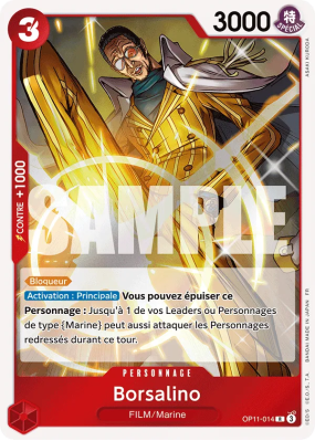 Carte One Piece Borsalino OP11-014 R