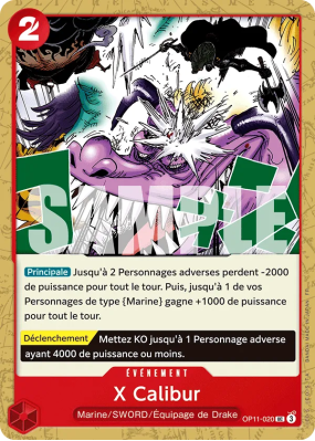 Carte One Piece X Calibur OP11-020 UC