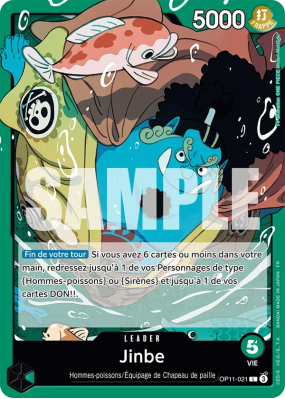 Carte One Piece Jinbe OP11-021 L
