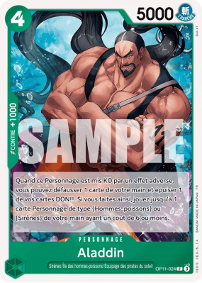 Carte One Piece Aladdin OP11-024 C