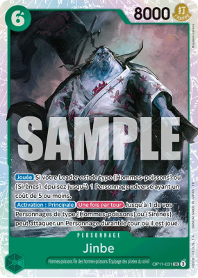 Carte One Piece Jinbe OP11-031 SR