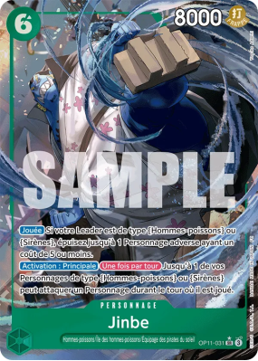 Carte One Piece Jinbe OP11-031 SR ALT ART