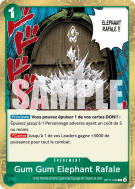 Carte One Piece Gum Gum Elephant Rafale OP11-038 R