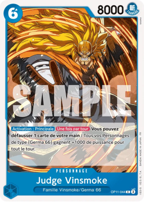 Carte One Piece Judge Vinsmoke OP11-044 C