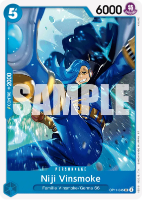 Carte One Piece Niji Vinsmoke OP11-045 UC