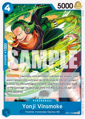 Carte One Piece Yonji Vinsmoke OP11-046 C