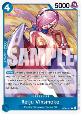Carte One Piece Reiju Vinsmoke OP11-047 R