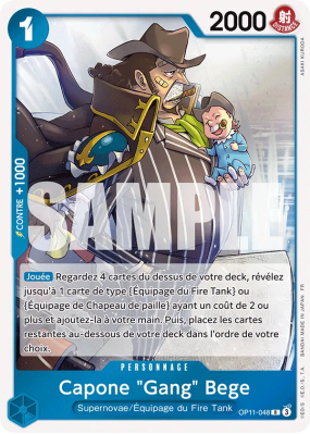 Carte One Piece Capone "Gang" Bege OP11-048 R