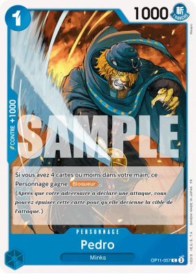 Carte One Piece Pedro OP11-057 C