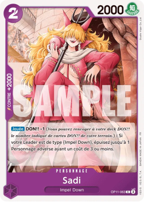 Carte One Piece Sadi OP11-063 C