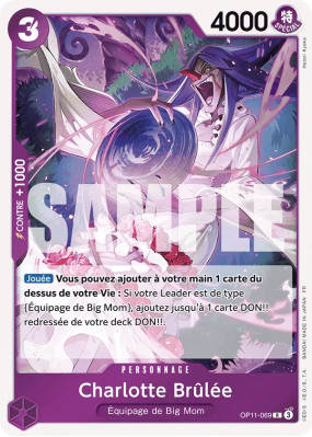 Carte One Piece Charlotte Brûlée OP11-069 R