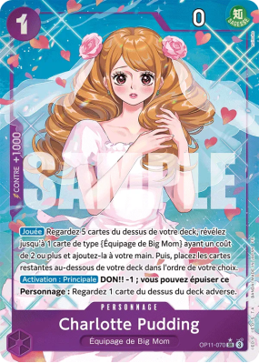 Carte One Piece Charlotte Pudding OP11-070 SR ALT ART
