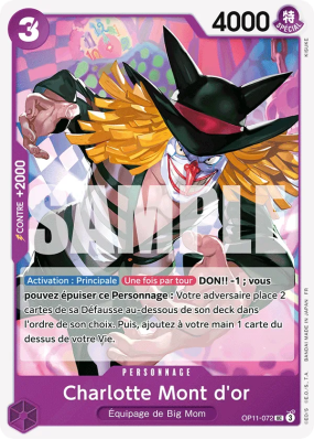 Carte One Piece Charlotte Mont d'or OP11-072 UC