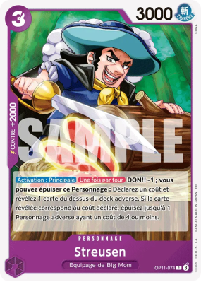 Carte One Piece Streusen OP11-074 C