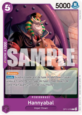 Carte One Piece Hannyabal OP11-076 C