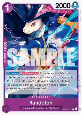 Carte One Piece Randolph OP11-077 C