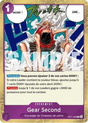 Carte One Piece Gear Second OP11-080 R