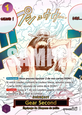 Carte One Piece Gear Second OP11-080 R ALT ART