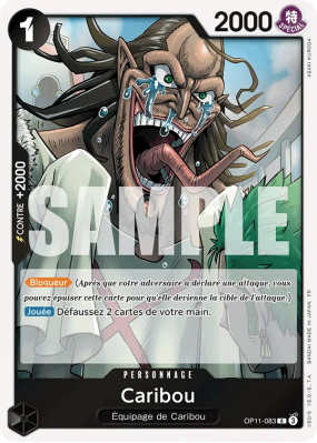 Carte One Piece Caribou OP11-083 R