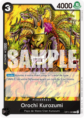 Carte One Piece Orochi Kurozumi OP11-085 C