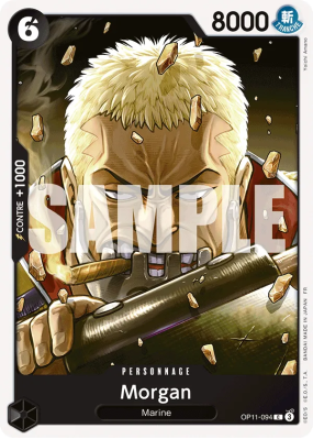 Carte One Piece Morgan OP11-094 C