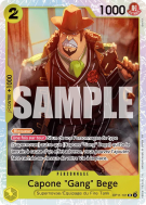 Carte One Piece Capone "Gang" Bege OP11-101 SR