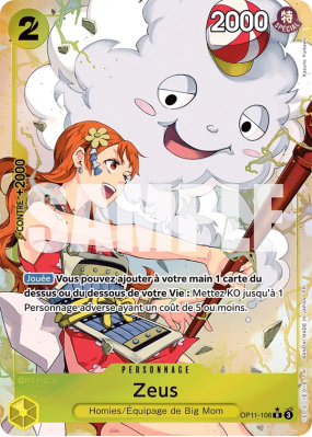 Carte One Piece Zeus OP11-106 R ALT ART