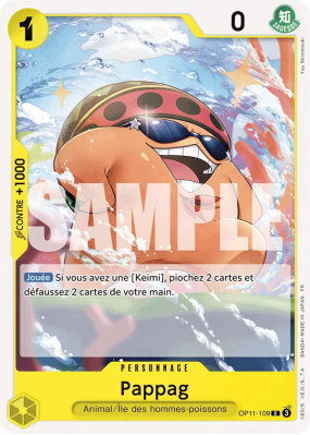 Carte One Piece Pappag OP11-109 C