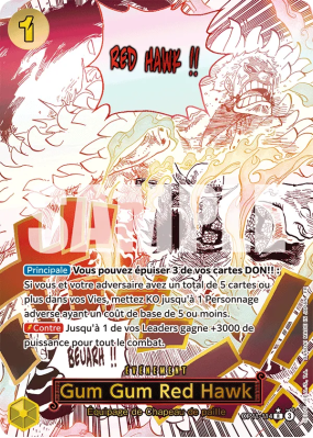 Carte One Piece Gum Gum Red Hawk OP11-114 R ALT ART