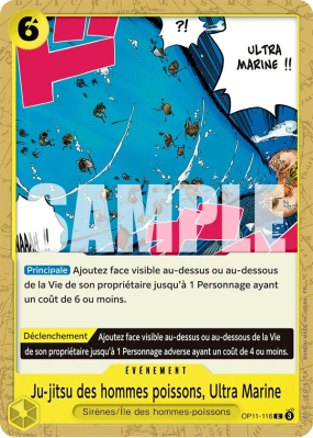 Carte One Piece Ju-jitsu des hommes poissons, Ultra Marine OP11-116 C