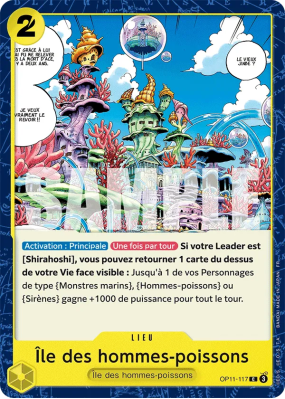Carte One Piece Île des hommes-poissons OP11-117 C