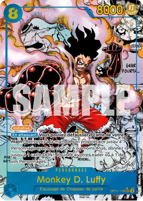 Carte One Piece Monkey D. Luffy OP11-118 SEC MANGA RARE