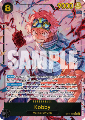 Carte One Piece Kobby OP11-119 SEC ALT ART