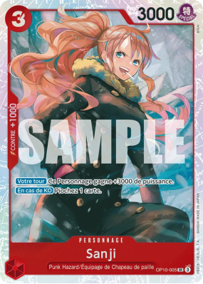 Carte One Piece Sanji OP10-005 SR