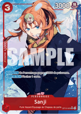 Carte One Piece Sanji OP10-005 SR ALT ART
