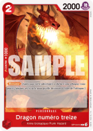 Carte One Piece Dragon numéro treize OP10-012 C