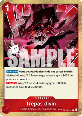 Carte One Piece Trépas divin OP10-019 R