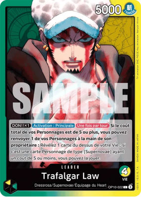 Carte One Piece Trafalgar Law OP10-022 L
