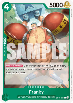 Carte One Piece Franky OP10-034 C