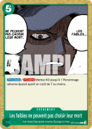 Carte One Piece Les faibles ne peuvent pas choisir leur mort OP10-040 C