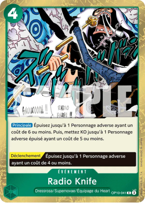 Carte One Piece Radio Knife OP10-041 R